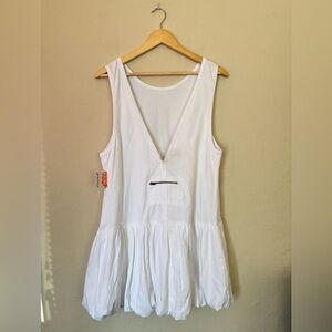 Free People White Sleeveless Dress